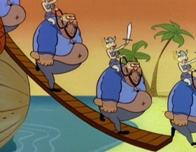 Screenshots from the 1995 Games Animation cartoon Galoot Wranglers