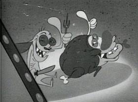 Screenshots from the 1995 Games Animation cartoon Space Dogged