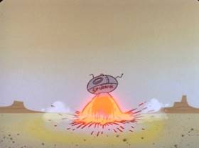 Screenshots from the 1995 Games Animation cartoon Space Dogged