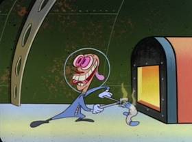 Screenshots from the 1995 Games Animation cartoon Space Dogged