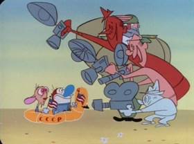 Screenshots from the 1995 Games Animation cartoon Space Dogged