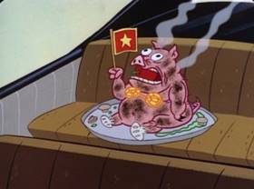 Screenshots from the 1995 Games Animation cartoon Space Dogged