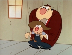 Screenshots from the 1995 Games Animation cartoon Feud for Sale