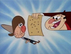 Screenshots from the 1995 Games Animation cartoon Feud for Sale