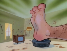 Screenshots from the 1995 Games Animation cartoon Feud for Sale