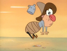 Screenshots from the 1995 Games Animation cartoon Feud for Sale