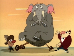 Screenshots from the 1995 Games Animation cartoon Feud for Sale