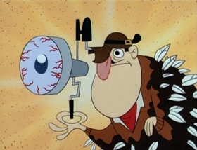 Screenshots from the 1995 Games Animation cartoon Feud for Sale