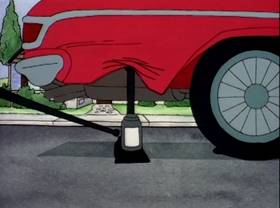 Screenshots from the 1995 Tenth Annual Industries cartoon Spare Me