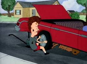 Screenshots from the 1995 Tenth Annual Industries cartoon Spare Me