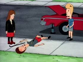 Screenshots from the 1995 Tenth Annual Industries cartoon Spare Me