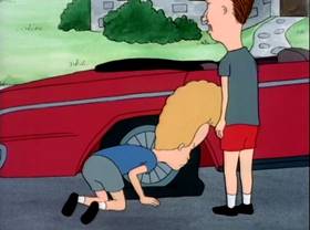 Screenshots from the 1995 Tenth Annual Industries cartoon Spare Me