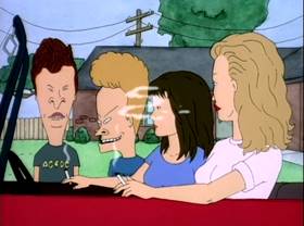 Screenshots from the 1995 Tenth Annual Industries cartoon Spare Me