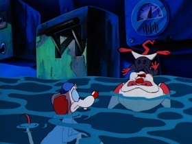 Screenshots from the 1995 Amblin Entertainment cartoon Das Mouse