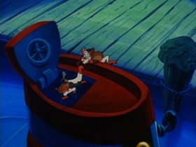 Screenshots from the 1995 Amblin Entertainment cartoon Das Mouse