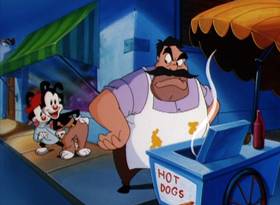Screenshots from the 1995 Amblin Entertainment cartoon Gimme the Works