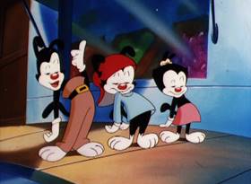 Screenshots from the 1995 Amblin Entertainment cartoon Gimme the Works