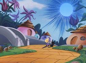 Screenshots from the 1995 Amblin Entertainment cartoon Buttons in Ows