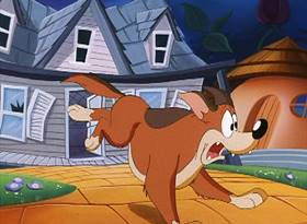 Screenshots from the 1995 Amblin Entertainment cartoon Buttons in Ows