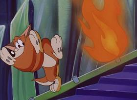 Screenshots from the 1995 Amblin Entertainment cartoon Buttons in Ows