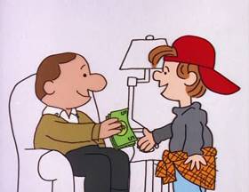 Screenshots from the 1995 Focus Design, Inc. cartoon $7.50 Once a Week