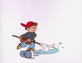 Screenshots from the 1995 Focus Design, Inc. cartoon $7.50 Once a Week