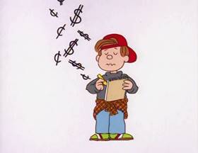 Screenshots from the 1995 Focus Design, Inc. cartoon $7.50 Once a Week