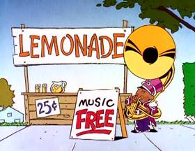 Screenshots from the 1995 Focus Design, Inc. cartoon Where The Money Goes