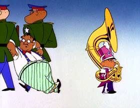 Screenshots from the 1995 Focus Design, Inc. cartoon Where The Money Goes