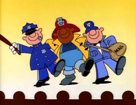 Screenshots from the 1995 Focus Design, Inc. cartoon Tax Man Max