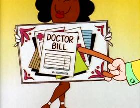 Screenshots from the 1995 Focus Design, Inc. cartoon Tax Man Max