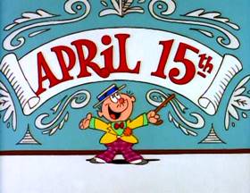 Screenshots from the 1995 Focus Design, Inc. cartoon Tax Man Max