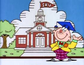 Screenshots from the 1995 Focus Design, Inc. cartoon Tax Man Max