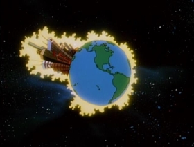 Screenshots from the 1995 Amblin Entertainment cartoon Tokyo Grows