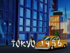 Screenshots from the 1995 Amblin Entertainment cartoon Tokyo Grows