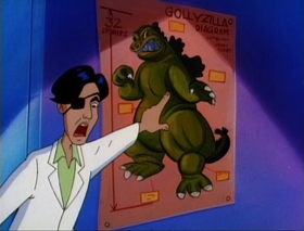 Screenshots from the 1995 Amblin Entertainment cartoon Tokyo Grows