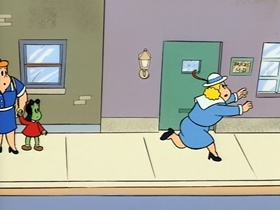 Screenshots from the 1995 CINAR cartoon Green Girl