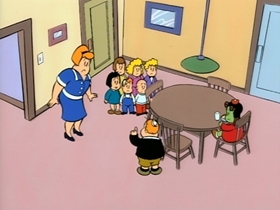 Screenshots from the 1995 CINAR cartoon Green Girl