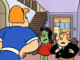 Screenshots from the 1995 CINAR cartoon Green Girl