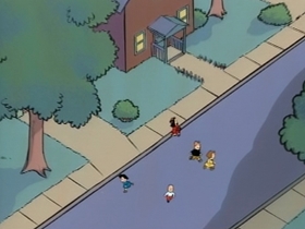 Screenshots from the 1995 CINAR cartoon Green Girl