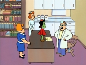 Screenshots from the 1995 CINAR cartoon Green Girl