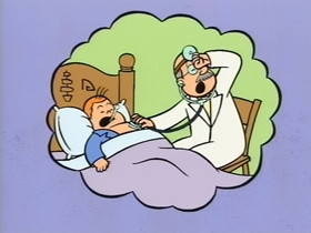 Screenshots from the 1995 CINAR cartoon Rainy Day