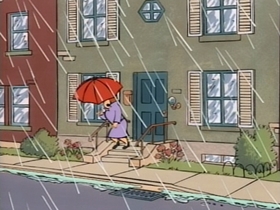 Screenshots from the 1995 CINAR cartoon Rainy Day
