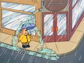 Screenshots from the 1995 CINAR cartoon Rainy Day