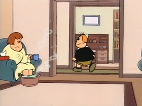Screenshots from the 1995 CINAR cartoon Rainy Day