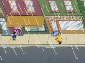 Screenshots from the 1995 CINAR cartoon Rainy Day