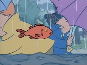 Screenshots from the 1995 CINAR cartoon Rainy Day