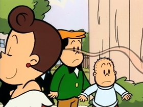 Screenshots from the 1995 CINAR cartoon Beautiful Lulu