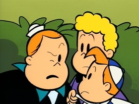 Screenshots from the 1995 CINAR cartoon Beautiful Lulu