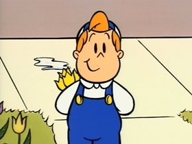 Screenshots from the 1995 CINAR cartoon Beautiful Lulu